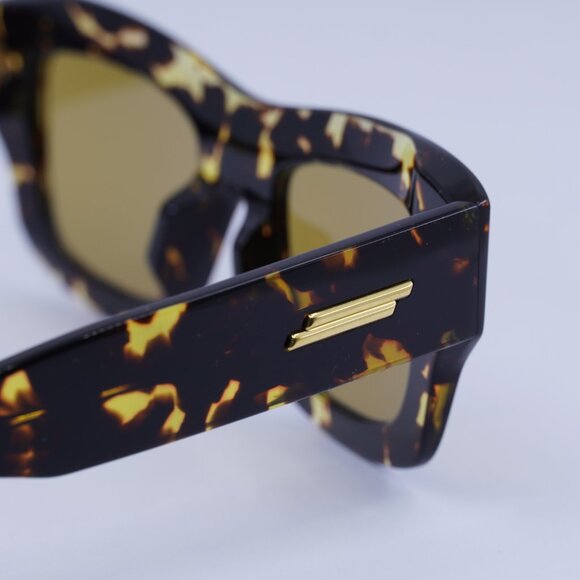 Bottega Veneta BV1357S 003 Sunglasses Havana Square Frame, Nicotine Lenses main image 5